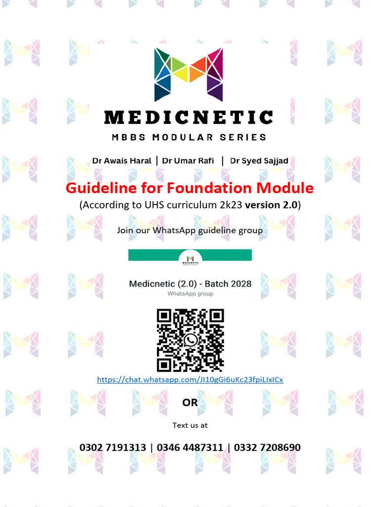 New Guideline For Foundation Module | PDF | Cell (Biology) | Blood
