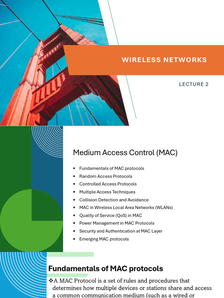 Wn Lecture 2 | PDF | Quality Of Service | Channel Access Method