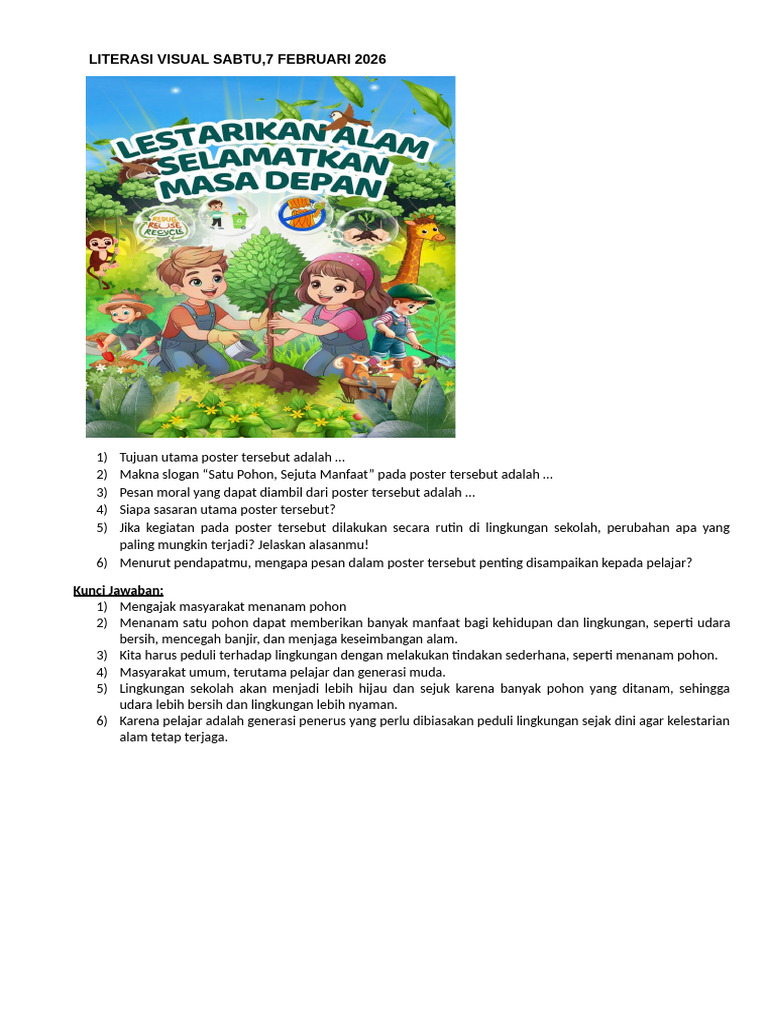Literasi Visual Sabtu, 7 Feb 2026 | PDF