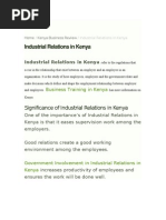 Download Industrial Realtions Kenya by Samuel Mnzomo SN99194943 doc pdf