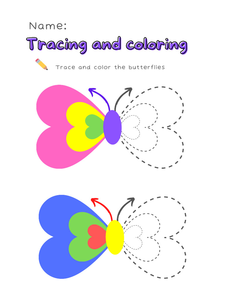 Tracing and Coloring PDF | PDF