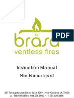 Instruction Manual: Slim Burner Insert