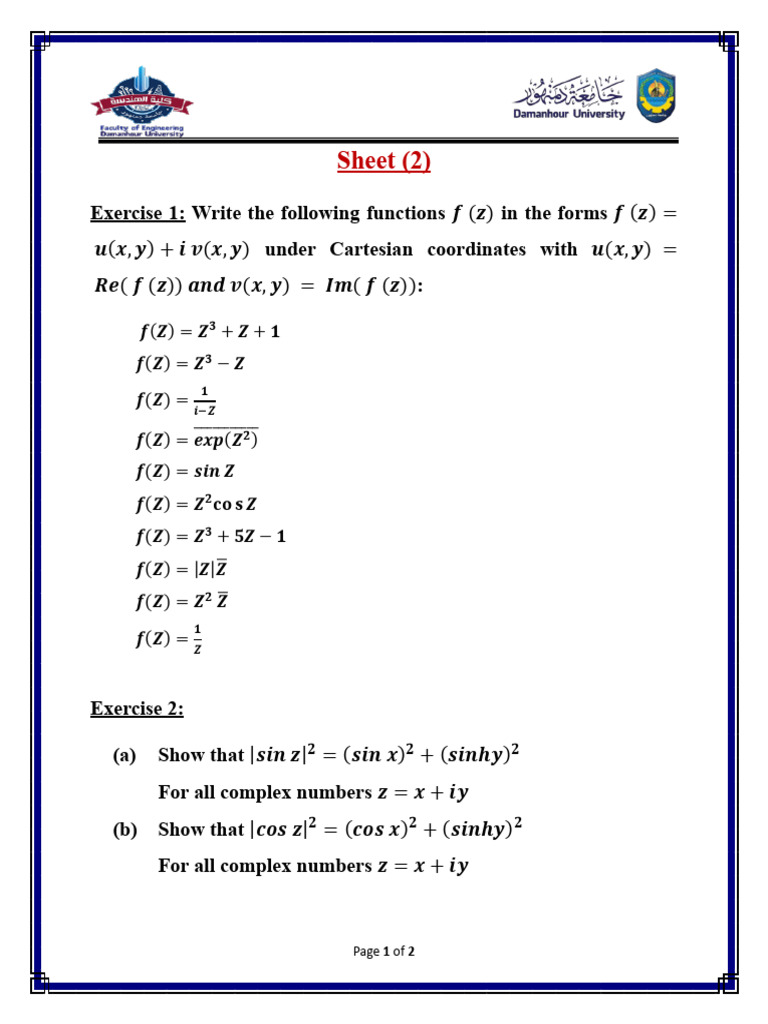 Sheet 2_Math.5 | PDF