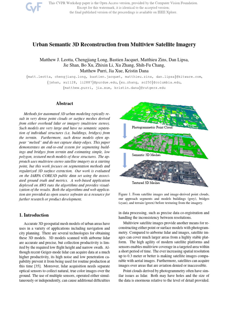 Urban Semantic 3D Reconstruction From Multiview Satellite Imagery CVPRW ...