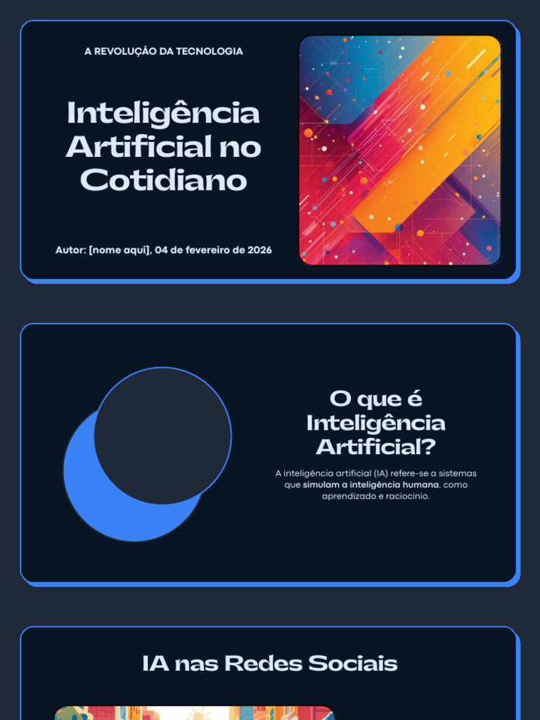 Apresentação - Inteligência Artificial No Cotidiano | PDF ...
