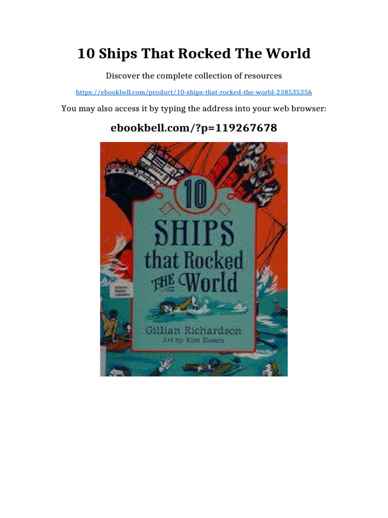 10 ships that rocked the world full chapters instanly PDF Qing