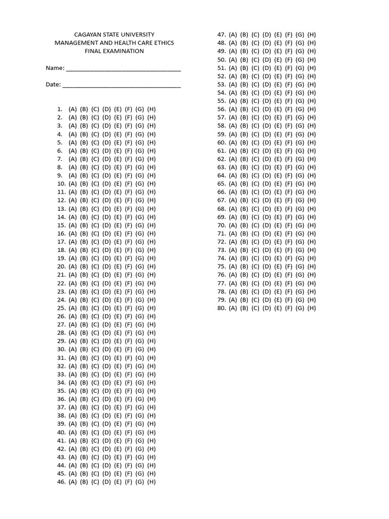 Final Examination Answer Key Shading.docx | PDF | Chess Theory | Chess ...