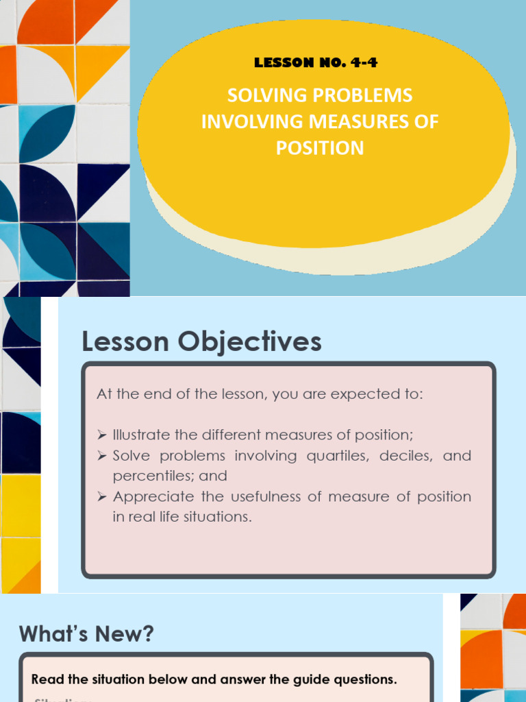 Math 10 q4 Problem Solving Involving Measures of Position of Grouped ...