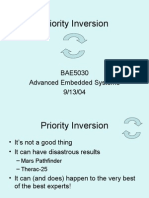 Priority Inversion: BAE5030 Advanced Embedded Systems 9/13/04