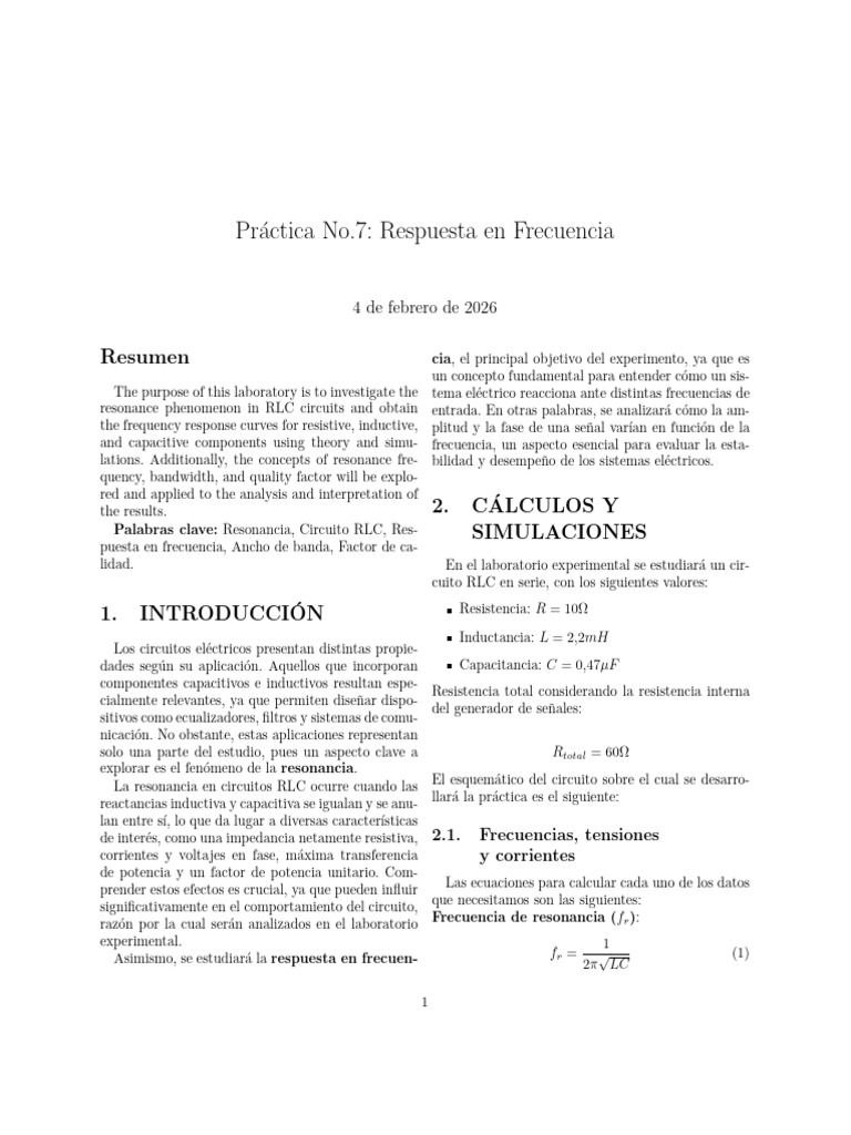 Informe_7 | PDF | Inductor | Red eléctrica