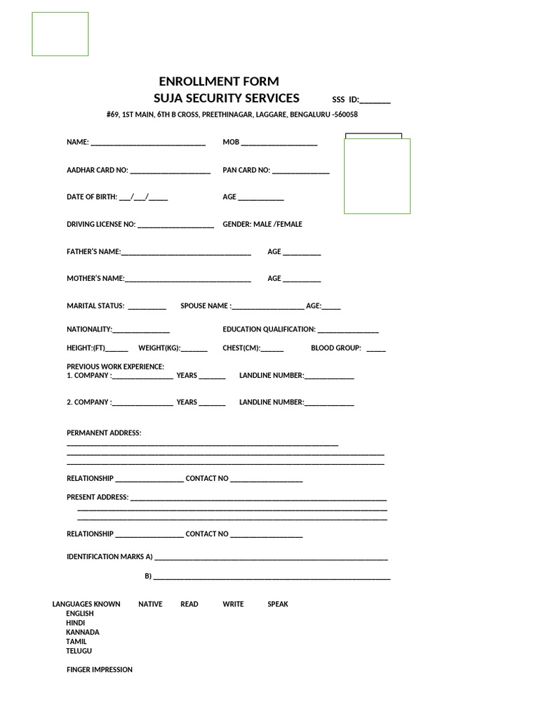 enrolment SSS | PDF | Clothing