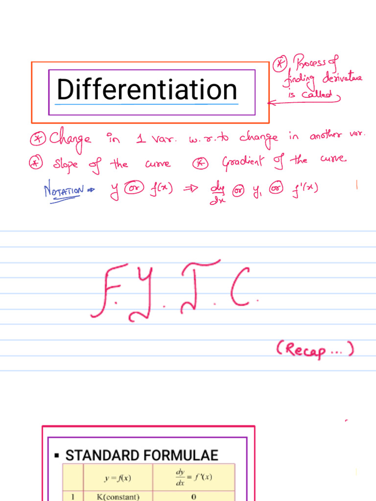 Differentiation | PDF
