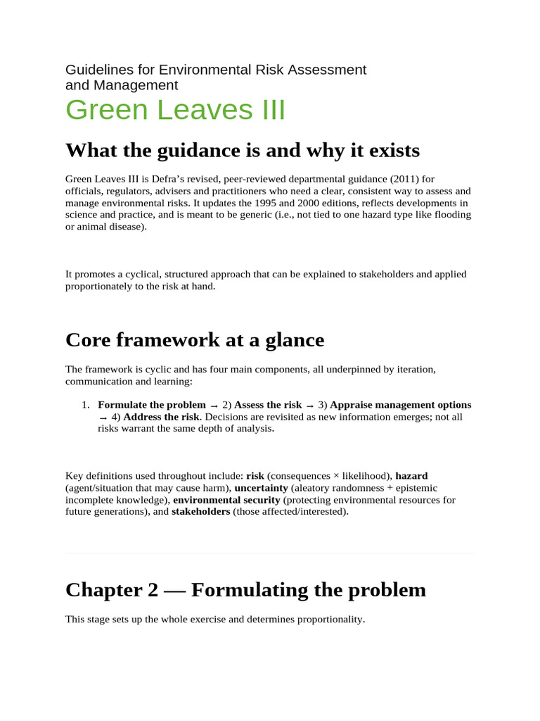 Guidelines For Environmental Risk Assessment | PDF | Risk | Risk Assessment