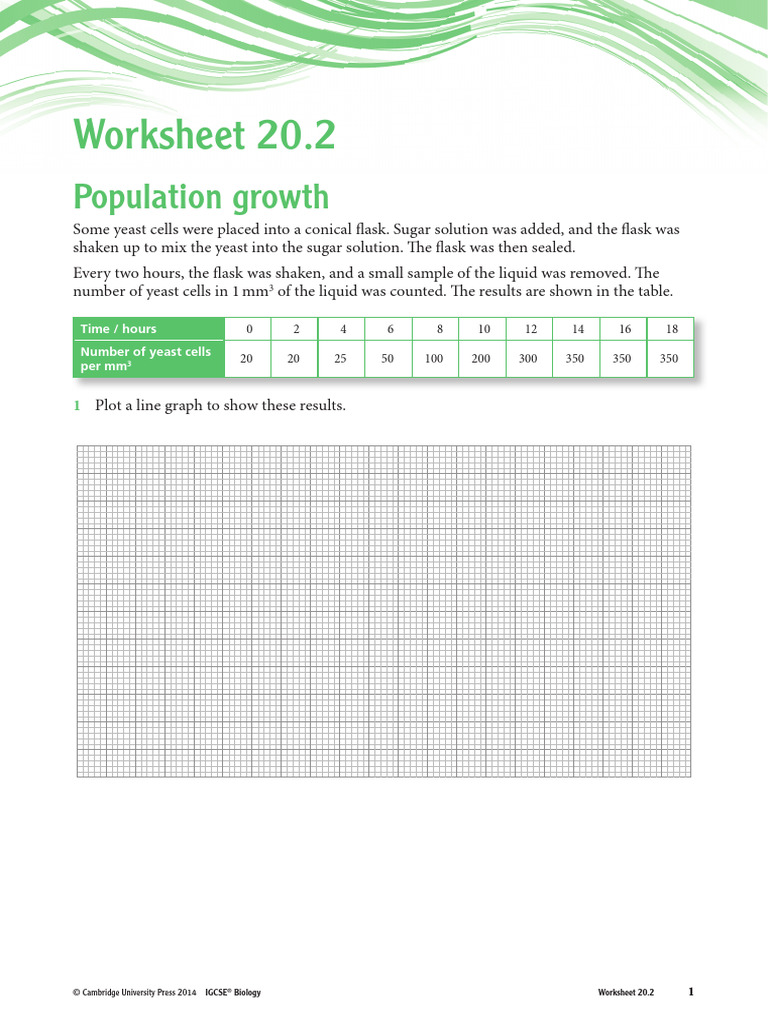 Worksheet 20.2 Population | PDF