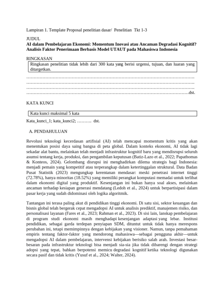 Proposal Penelitian 2026 | PDF