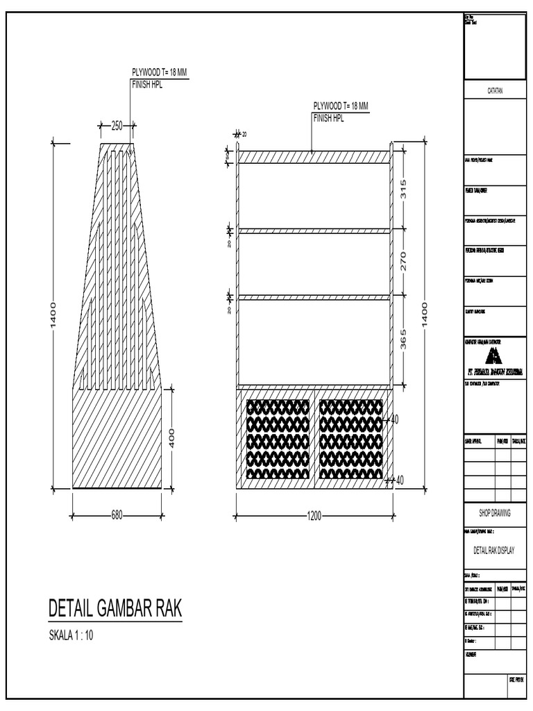 Detail Rak | PDF