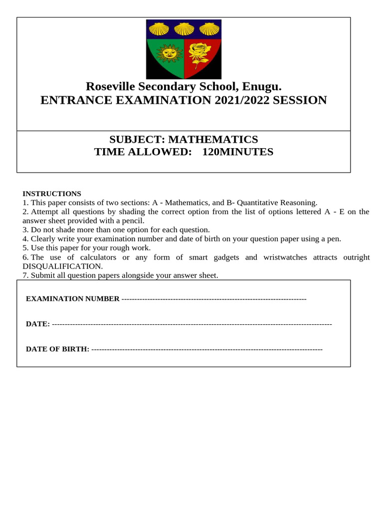 Maths and Quantitative Reasoning 2 | PDF | Mathematics | Euclidean Geometry
