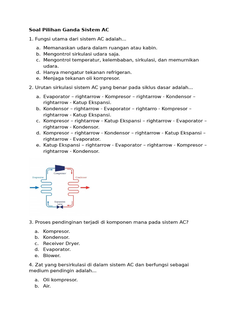 Soal Pilihan Ganda AC | PDF