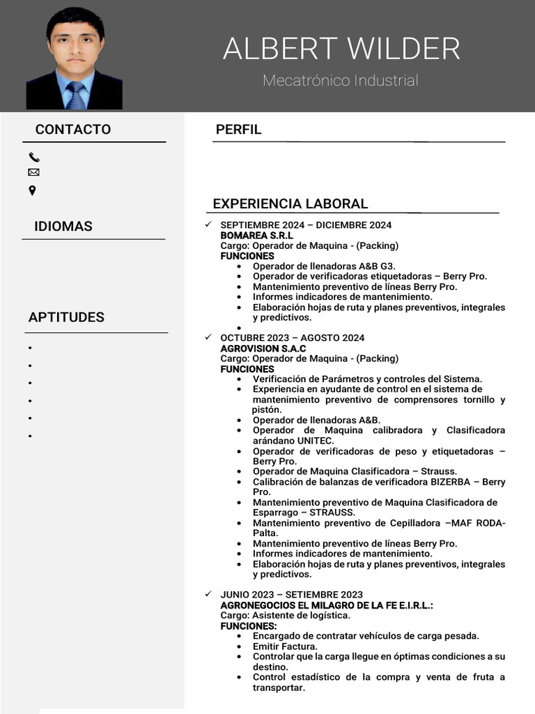 CV Albert-1 | PDF | Ingeniería mecánica