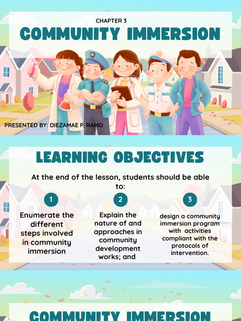 Chapter 3 Community Immersion | PDF | Community | Thought