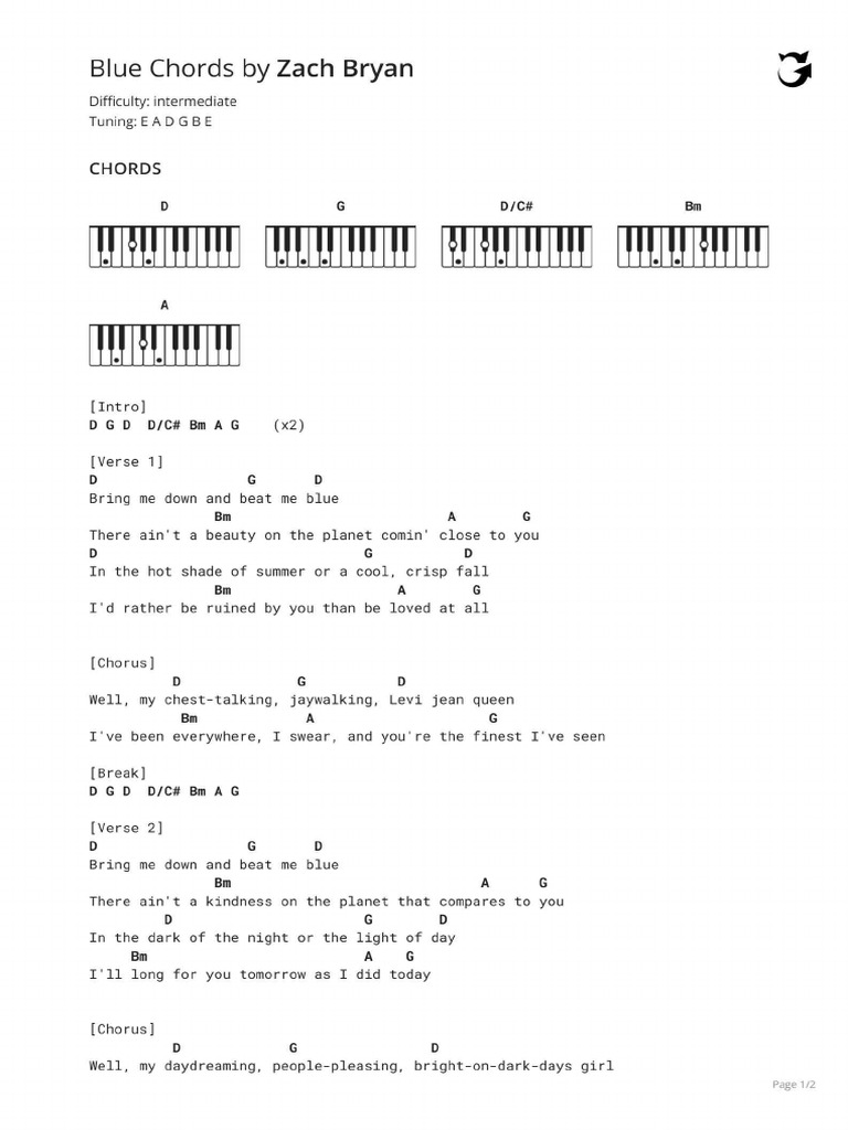 Blue Chords | PDF