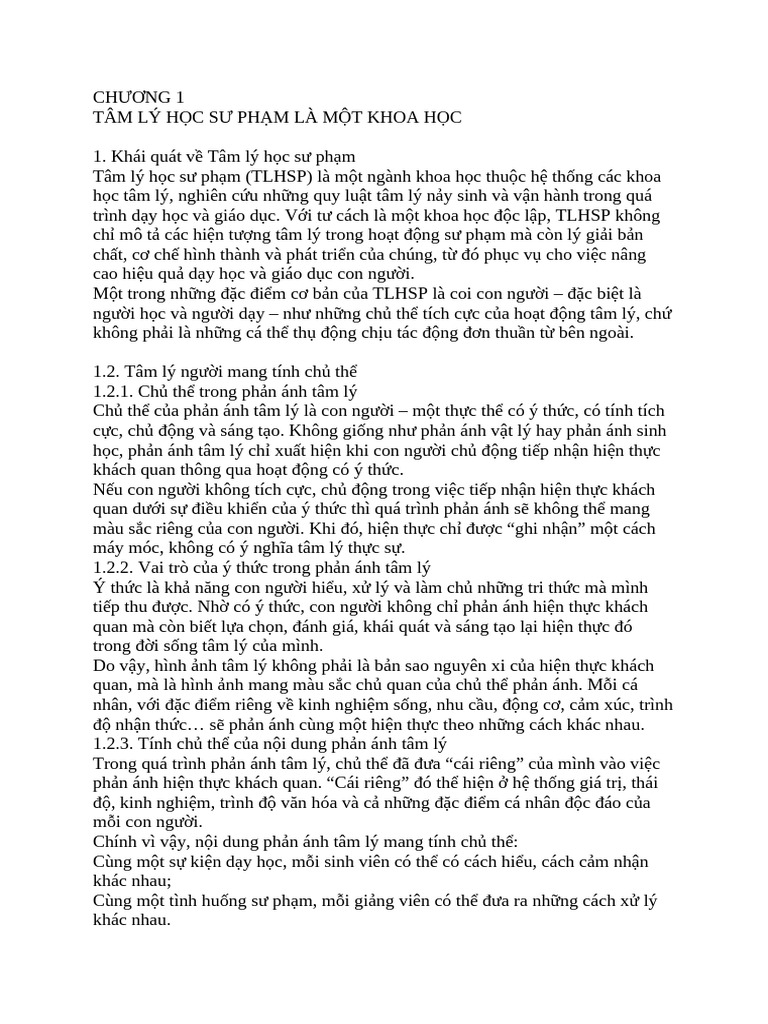 Tam Ly Hoc | PDF