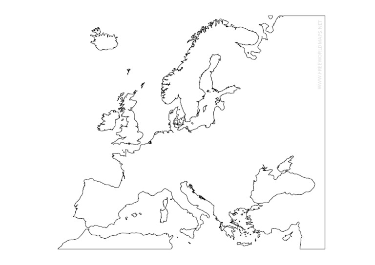 Europe Physical Map (Create) | PDF