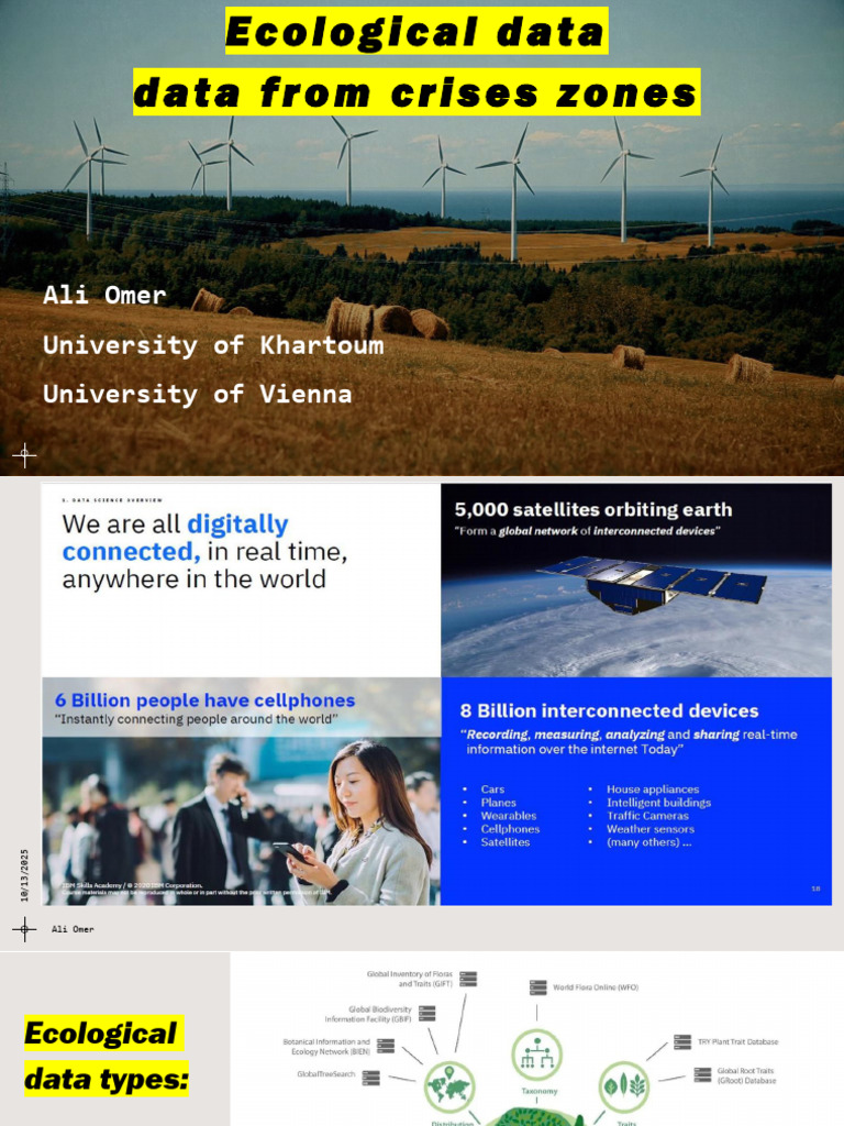 Ecological Data From Crises Zones | PDF | Data | Ecology
