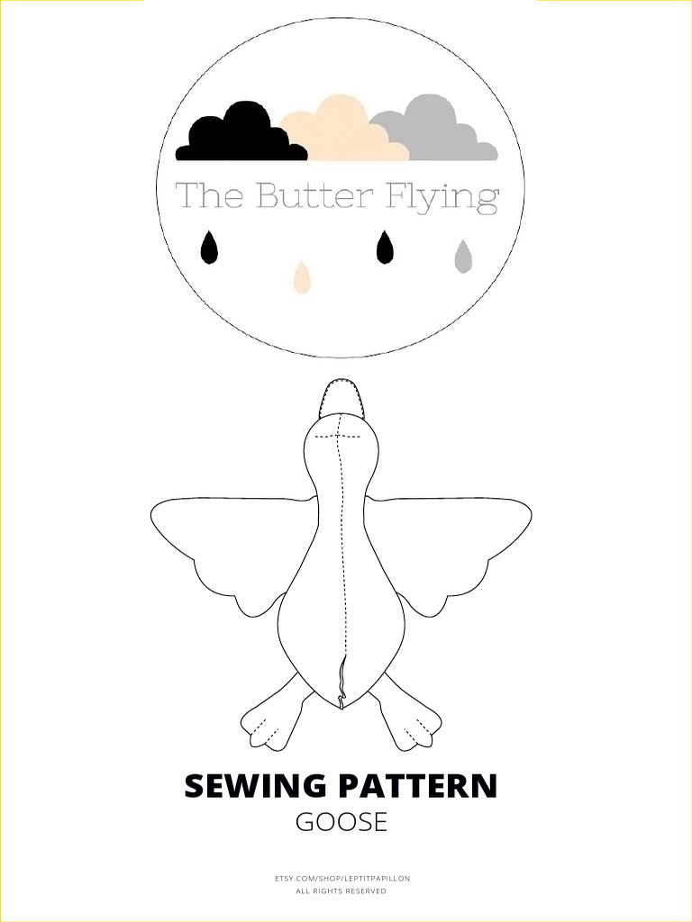 Goose Sewing Pattern Thebutterflying PDF | PDF | Sewing | Seam (Sewing)