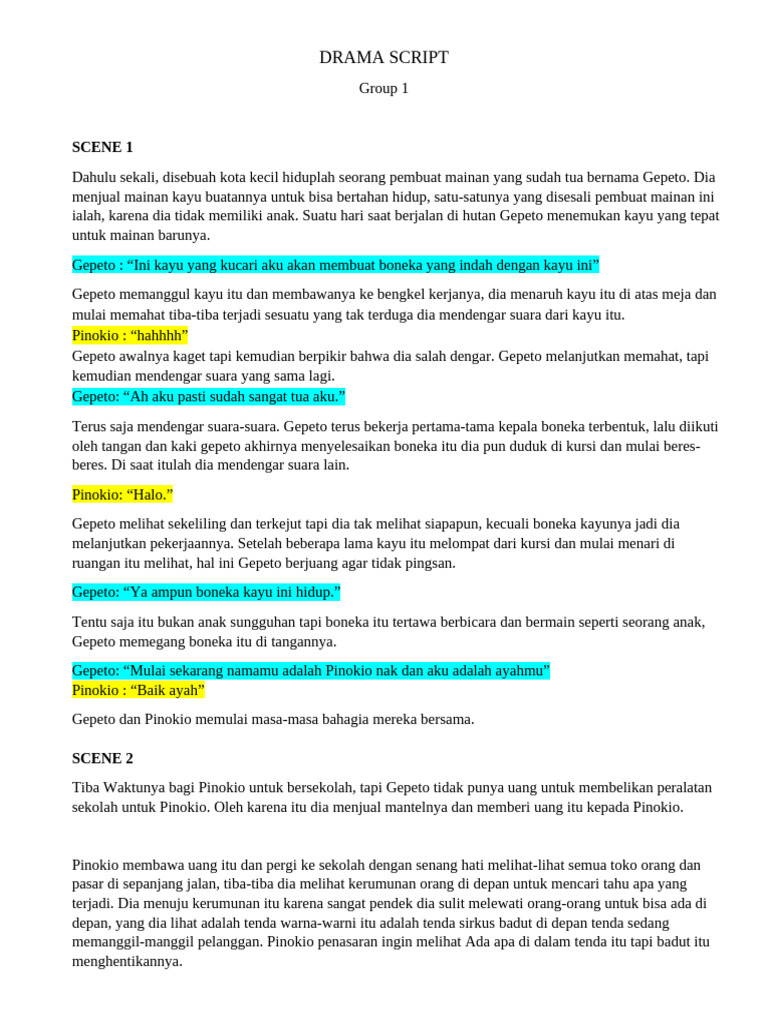 Drama Script | PDF