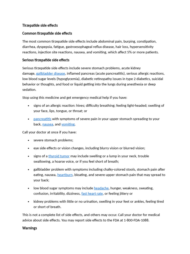 stomach pain after tirzepatide Zepbound pain: What to expect and how to manage it Tirzepatide Side Effects | PDF