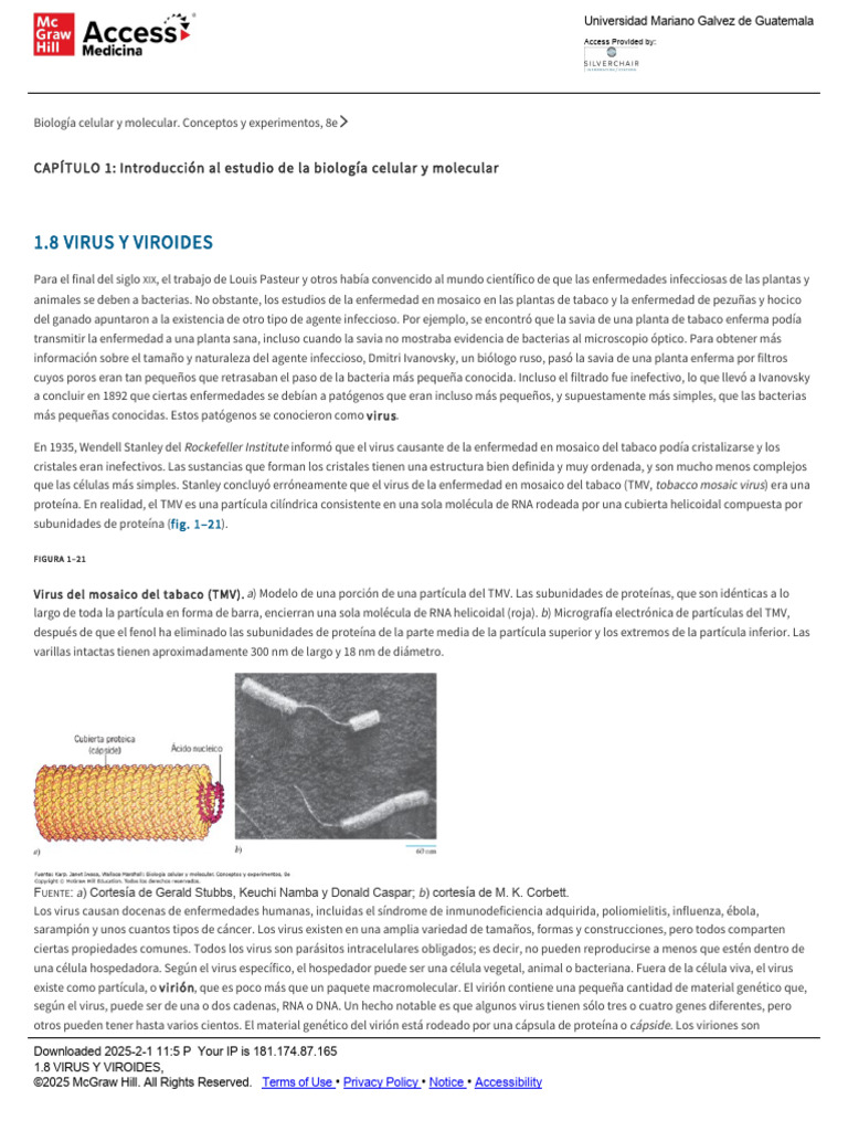 1.8 Virus y Viroides | PDF | Virus | Evolución
