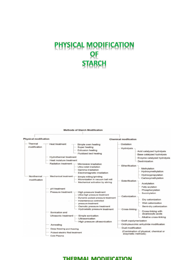 Physical Modification of Starch | PDF | Starch | Redox