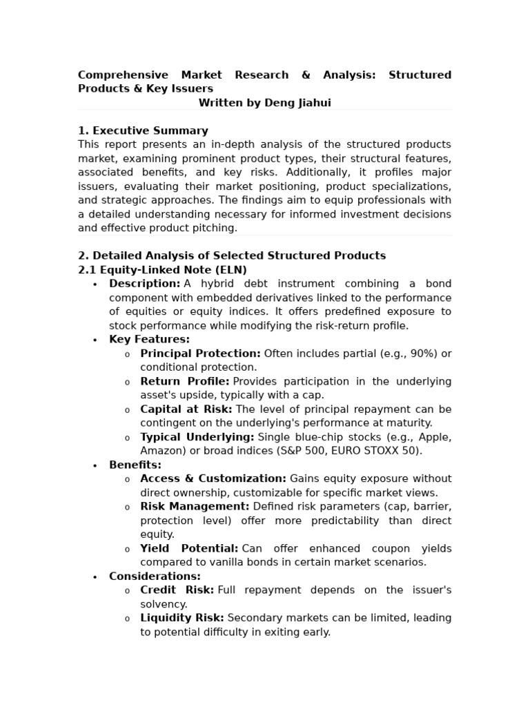 Comprehensive Market Research | PDF | Financial Risk | Bonds (Finance)