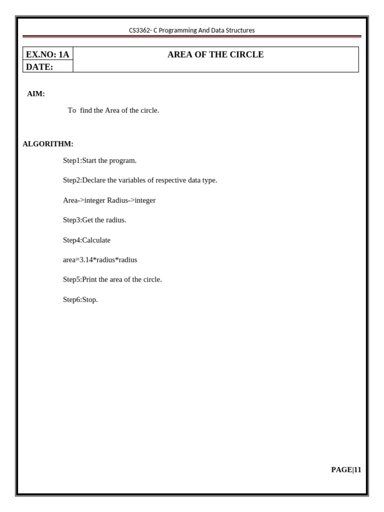 Ex No 1 | PDF