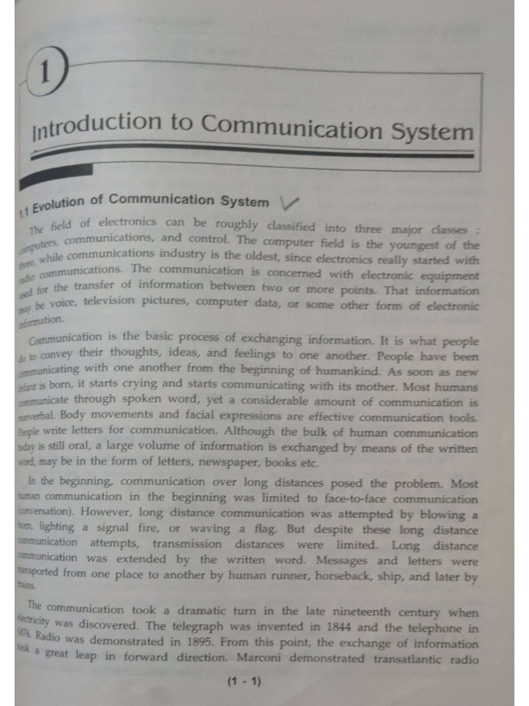 Introduction To Communication System | PDF