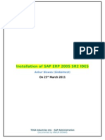 Installation of SAP ERP 2005 SR2 IDES: Ankur Biswas (Globalnest)