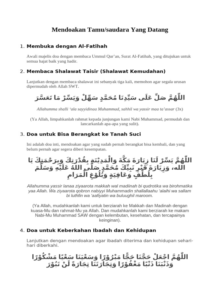 Bacaan Doa | PDF