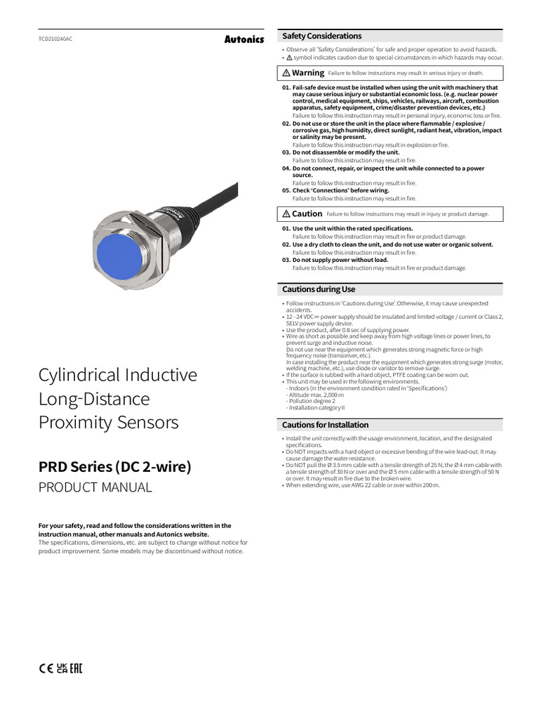 PRD DC2-wire EN TCD210246AC 20250828 MANUAL W | PDF | Electrical ...