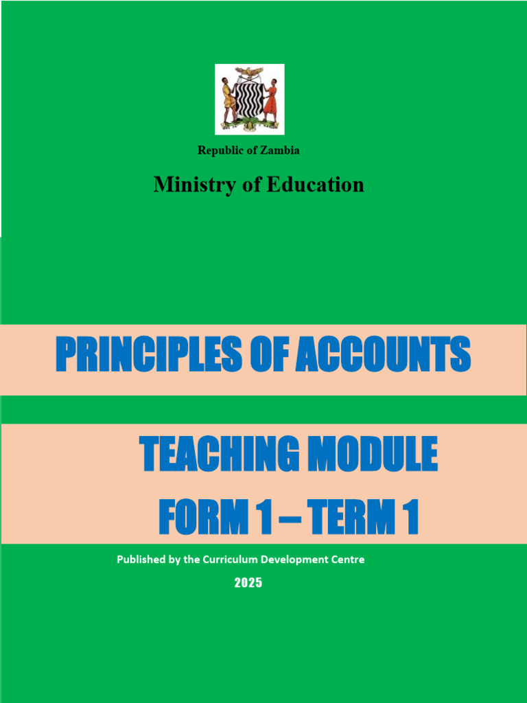 Principles of Accounts Teaching Module PDF | PDF | Learning | Accounting