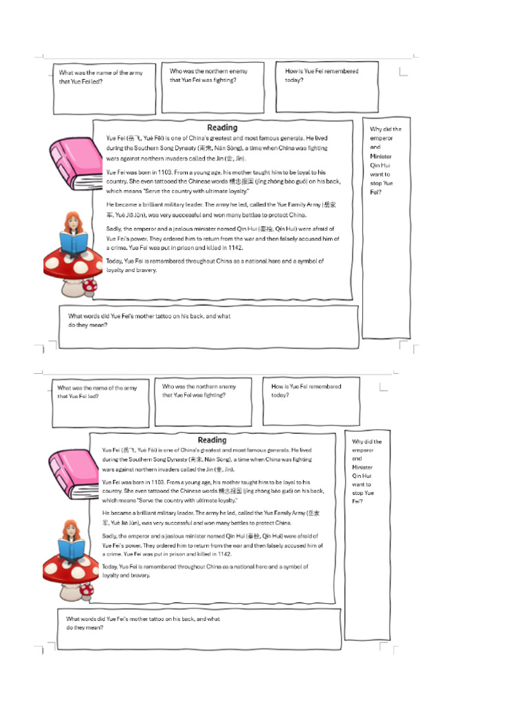 Q2 Week 13 History Guided Reading Homework | PDF
