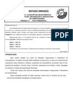 Estudo Dirigido - Organização e Arquitetura de Computadores