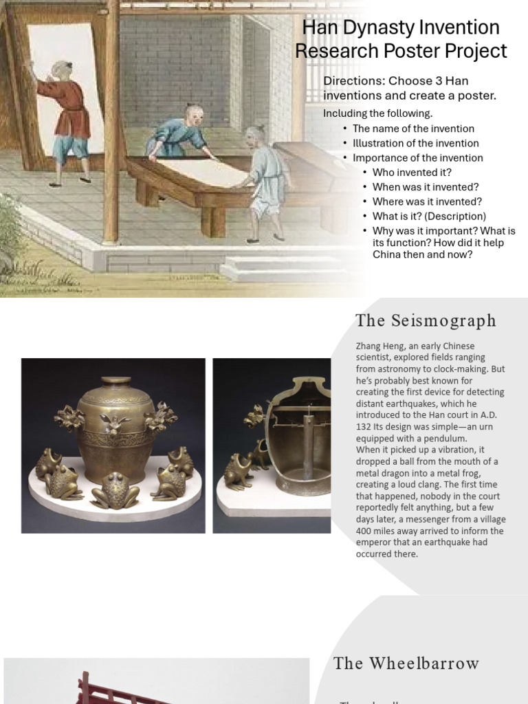 Han Dynasty Invention Poster Project | PDF