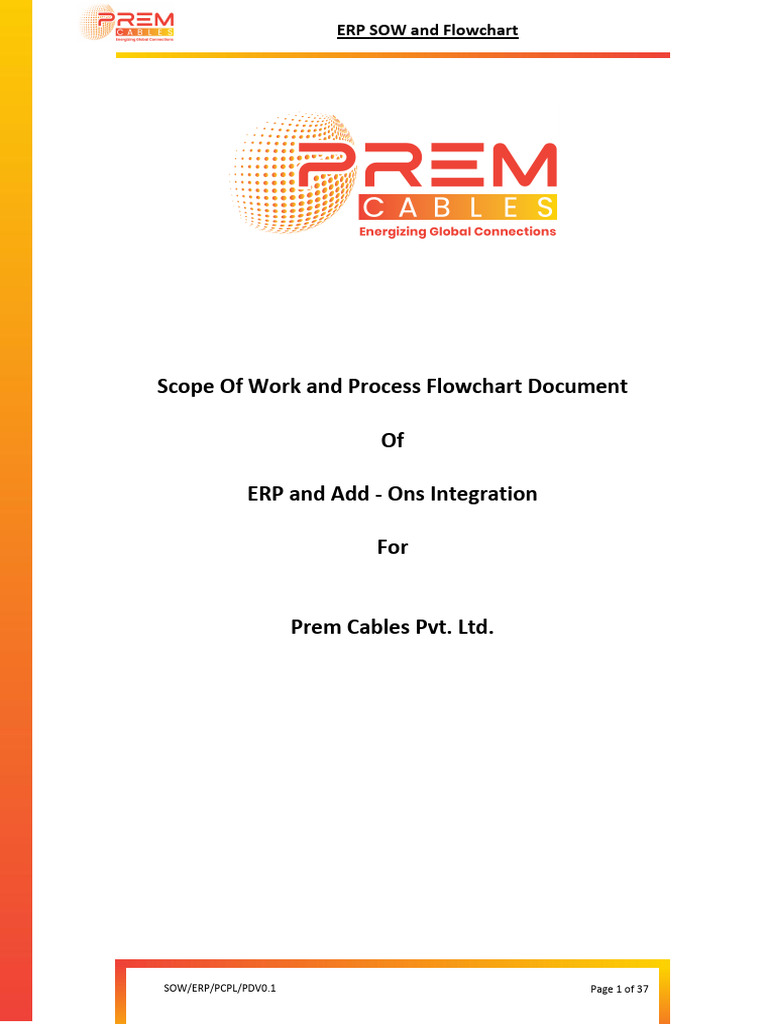 PCPL - ERP - SOW and Flowchart | PDF | Enterprise Resource Planning ...