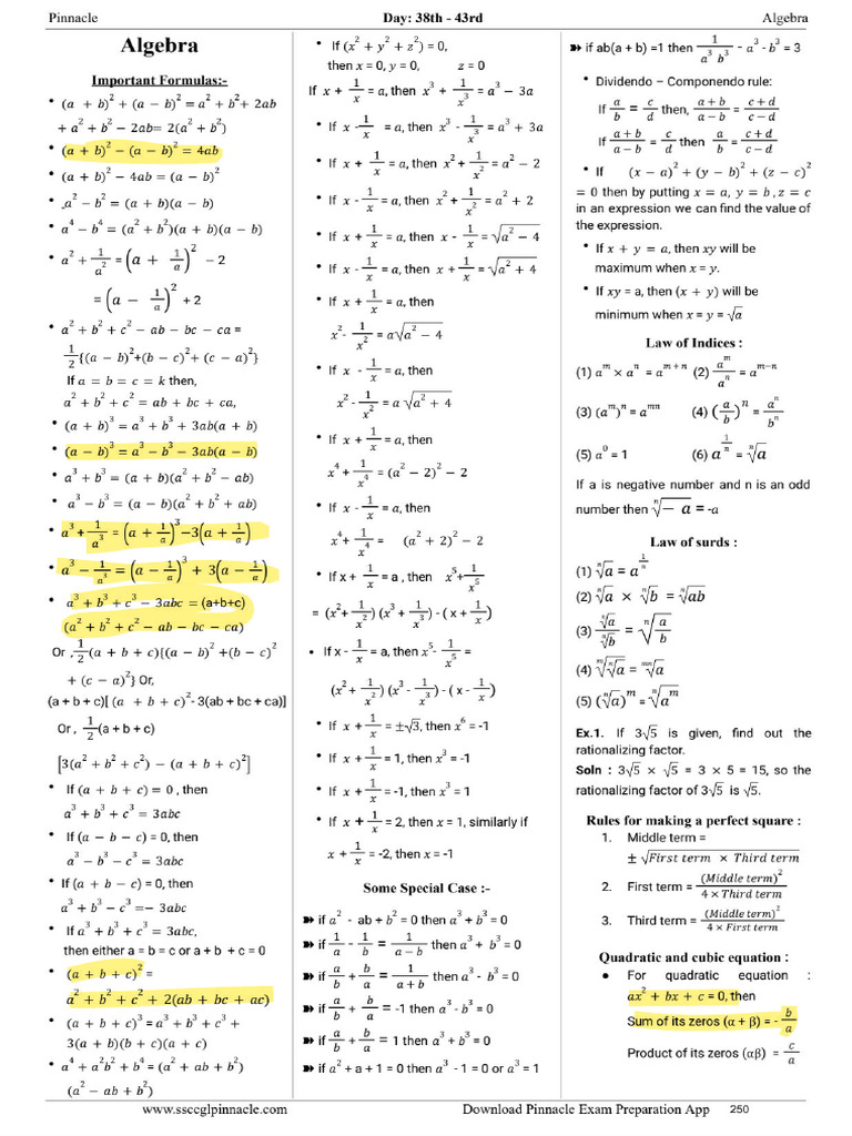 Algebra | PDF