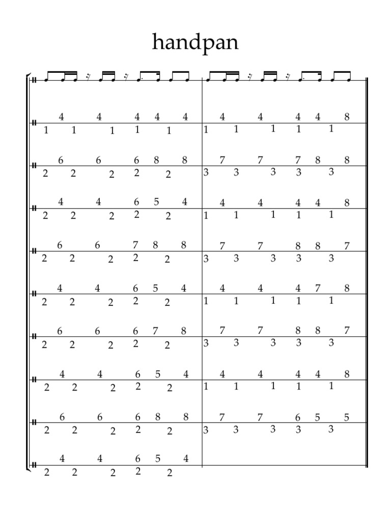 Handpan - Full Score | PDF
