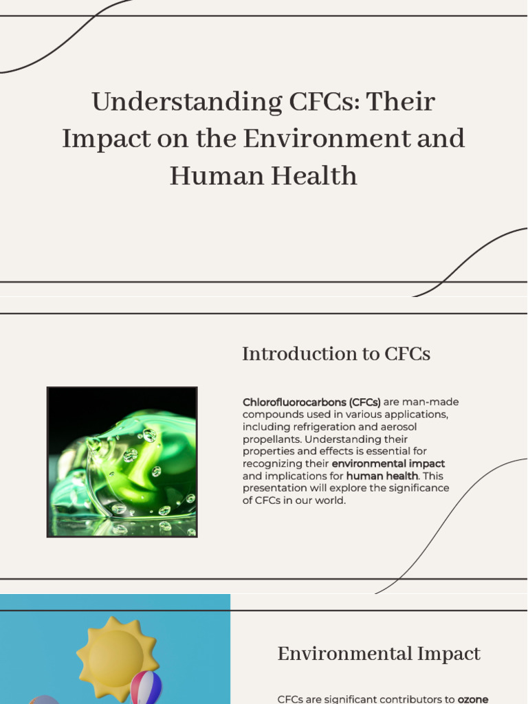 Slidesgo Understanding Cfcs Their Impact on the Environment and Human ...