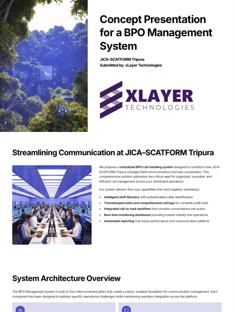 Concept Presentation for a BPO Management System0 | PDF | Analytics ...