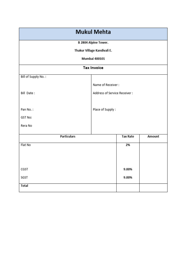 Invoice Format | PDF