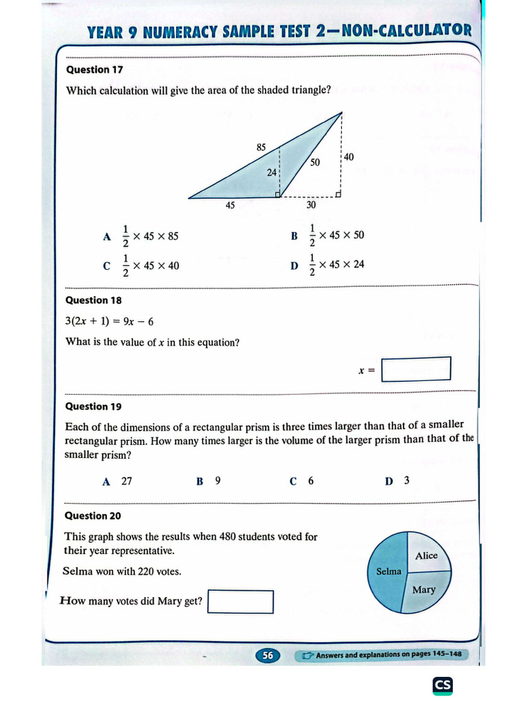 Year 9 Numeracy PG 56-83 | PDF
